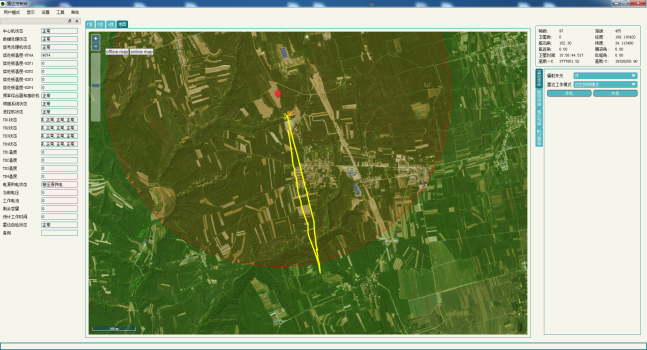 Sky-Guard radar operator terminal map view